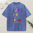 Life Is Better With Jesus Christian Washed T-Shirt