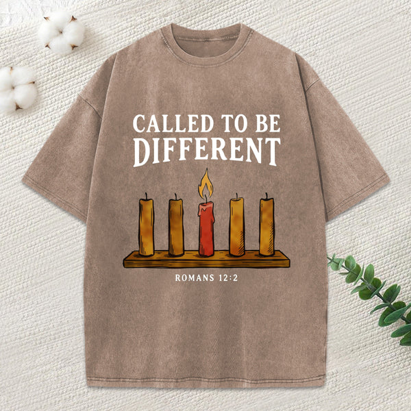 Called To Be Different Christian Washed T-Shirt