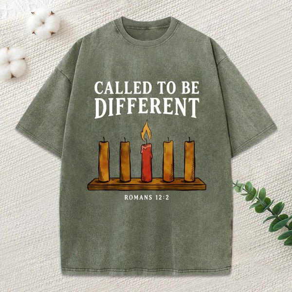 Called To Be Different Christian Washed T-Shirt