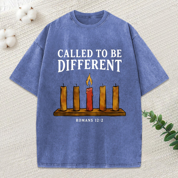 Called To Be Different Christian Washed T-Shirt