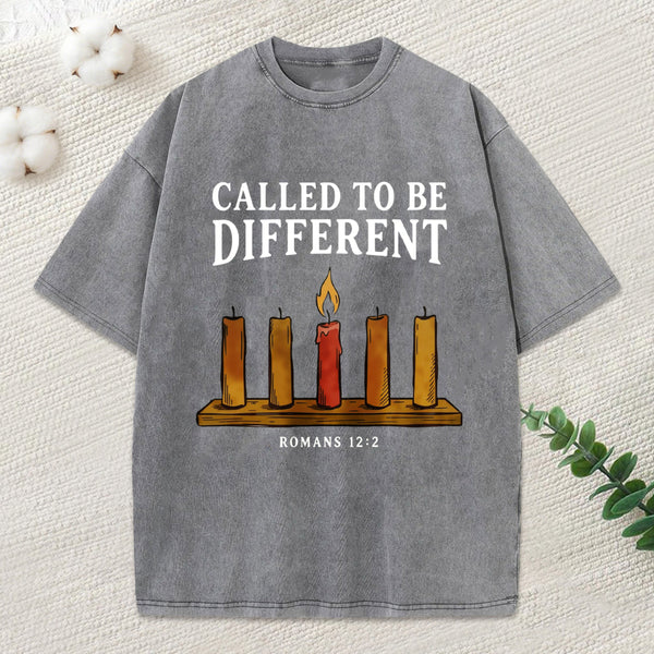 Called To Be Different Christian Washed T-Shirt