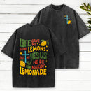 Life Gave Me Some Lemons Christian Washed T-Shirt