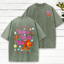 Always Remember Jesus Loves You Christian Washed T-Shirt