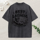Rest Is Not Laziness Christian Washed T-Shirt