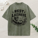 Rest Is Not Laziness Christian Washed T-Shirt