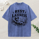 Rest Is Not Laziness Christian Washed T-Shirt