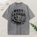 Rest Is Not Laziness Christian Washed T-Shirt