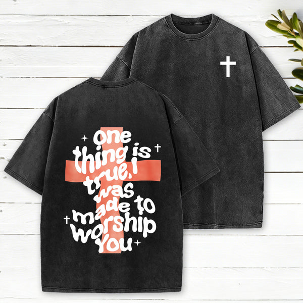 One Thing Is True Christian Washed T-Shirt