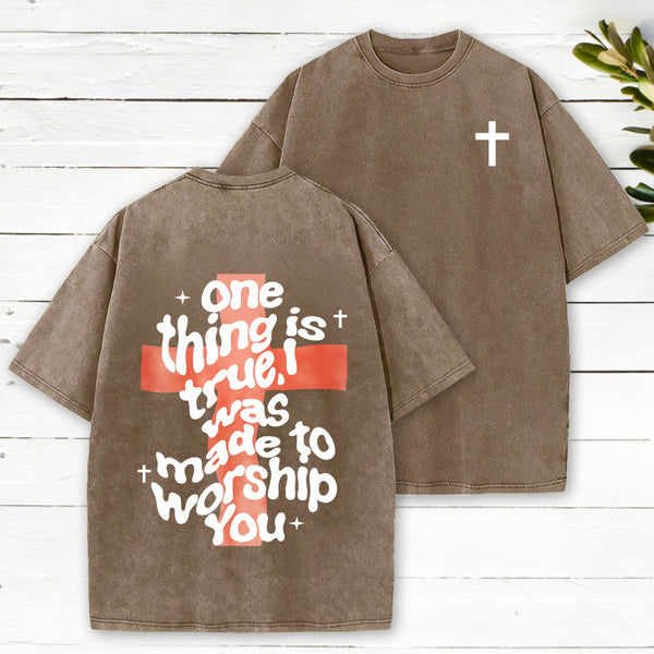One Thing Is True Christian Washed T-Shirt