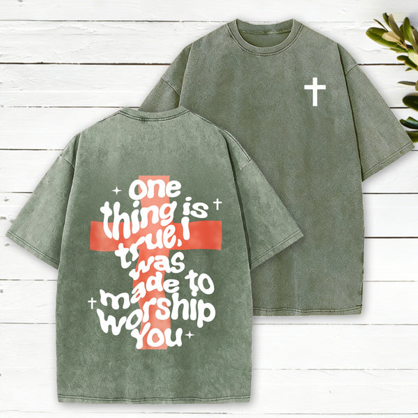 One Thing Is True Christian Washed T-Shirt