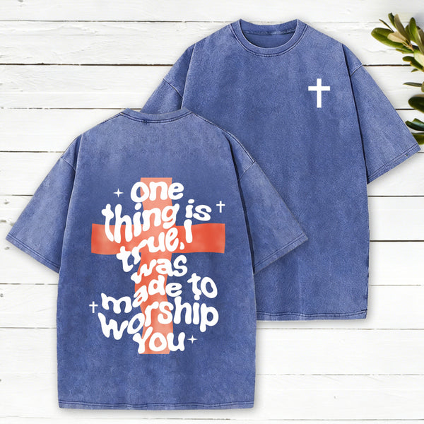 One Thing Is True Christian Washed T-Shirt
