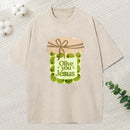 Olive You Jesus Christian Washed T-Shirt