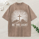 Be The Light Christian Washed T-Shirt