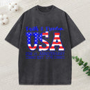 Faith Freedom Christian Washed T-Shirt