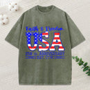Faith Freedom Christian Washed T-Shirt