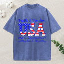Faith Freedom Christian Washed T-Shirt