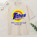 Will A Man Rob God Christian Washed T-Shirt