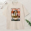 Faith Hope Ramen Christian Washed T-Shirt