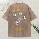 Faith Over Fear Christian Washed T-Shirt