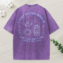Light Of The World Christian Washed T-Shirt