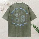 Light Of The World Christian Washed T-Shirt