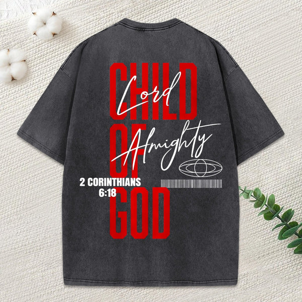 Child Of God Christian Washed T-Shirt