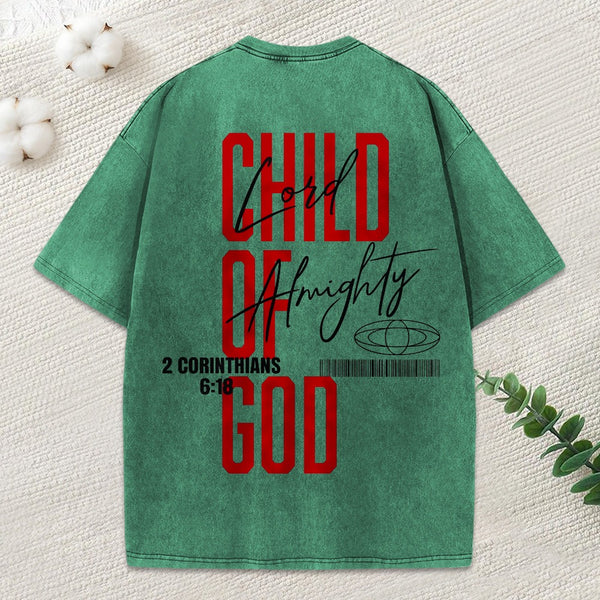 Child Of God Christian Washed T-Shirt