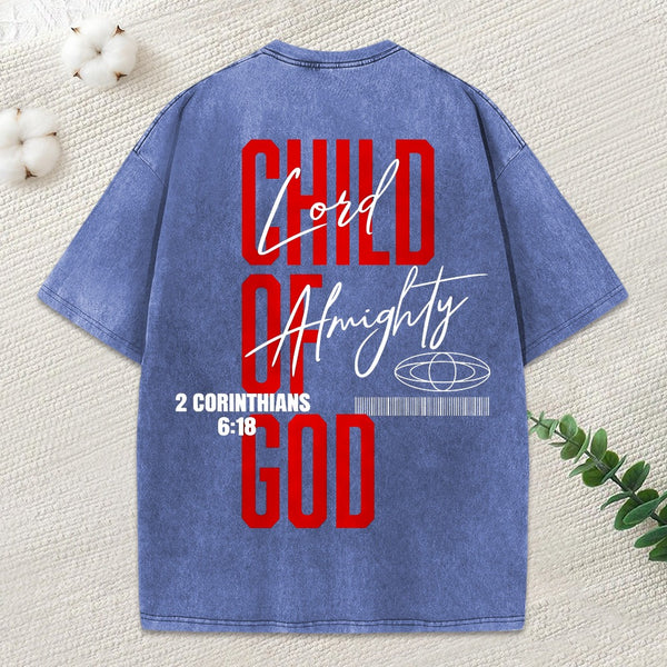 Child Of God Christian Washed T-Shirt