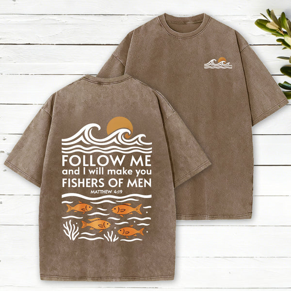 Follow Me Christian Washed T-Shirt
