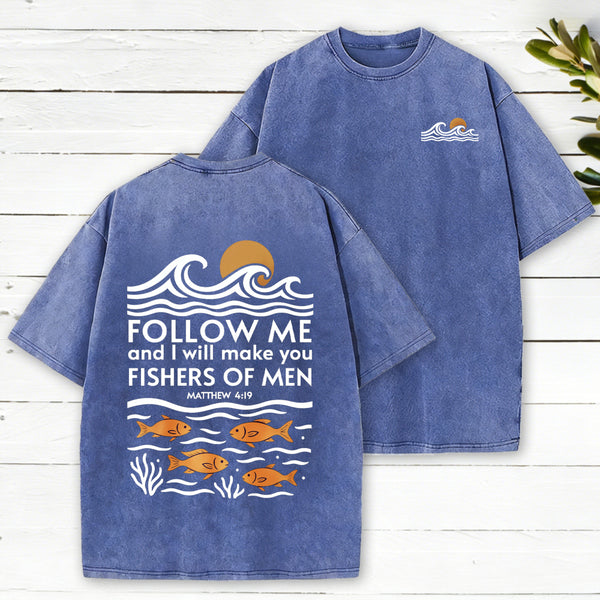 Follow Me Christian Washed T-Shirt