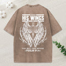 His Wings Christian Washed T-Shirt