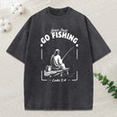 Jesus Said Go Fishing Christian Washed T-Shirt