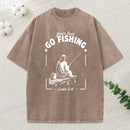 Jesus Said Go Fishing Christian Washed T-Shirt