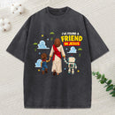 I Have Found A Friend In Jesus Christian Washed T-Shirt