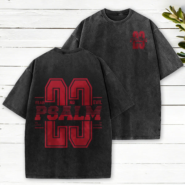 Fear No Evil Christian Washed T-Shirt