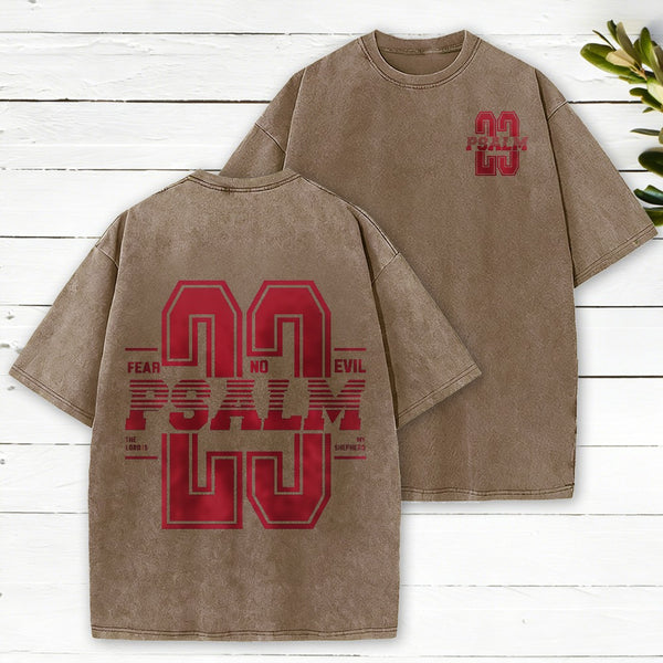 Fear No Evil Christian Washed T-Shirt