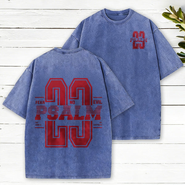 Fear No Evil Christian Washed T-Shirt