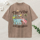The Vibe Is In Shambles Christian Washed T-Shirt