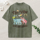 The Vibe Is In Shambles Christian Washed T-Shirt