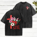 Be Still Christian Washed T-Shirt