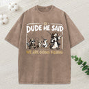 We Are Going Fishing Christian Washed T-Shirt
