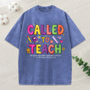 Called To Teach Christian Washed T-Shirt