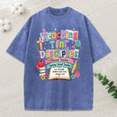 Teaching Tiny Disciples Christian Washed T-Shirt