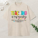 Teaching Is My Ministry Christian Washed T-Shirt
