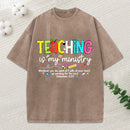 Teaching Is My Ministry Christian Washed T-Shirt