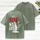 King Of My Life Christian Washed T-Shirt