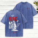King Of My Life Christian Washed T-Shirt