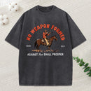 No Weapon Formed Christian Washed T-Shirt