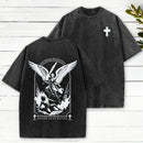 Saint Michael The Archangel Defend Us In Battle Christian Washed T-Shirt