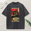 The Lord Is Good Christian Washed T-Shirt